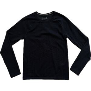 Smartwool Intraknit Thermal Merino Crew Baselayer Women's XL Black Midweight